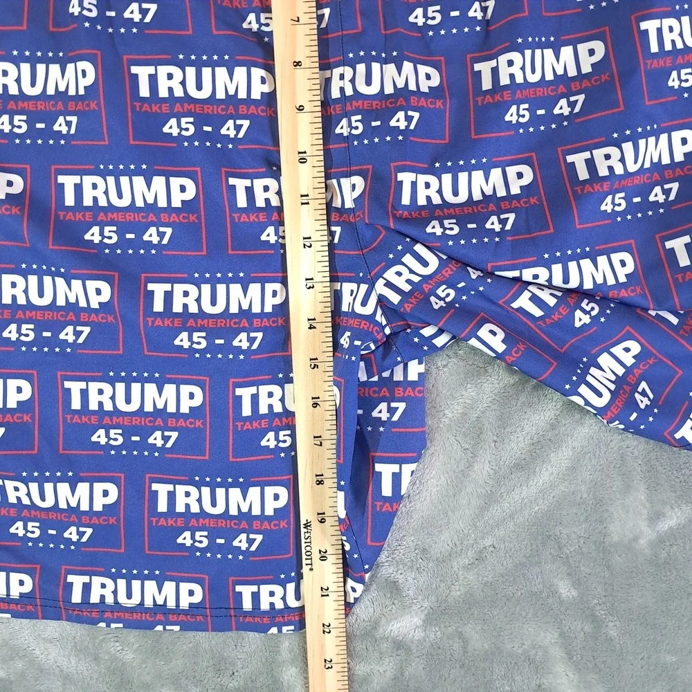 Trump Swim Trunks Shorts‎ Take America Back 45-47 Patriotic Mens 5XL
